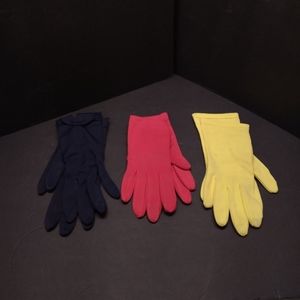 3 pairs of vintage women's dress gloves.